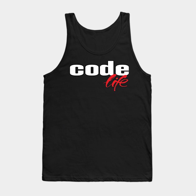 Code Life Programming Artificial Intelligence Robotics Tank Top by ProjectX23Red